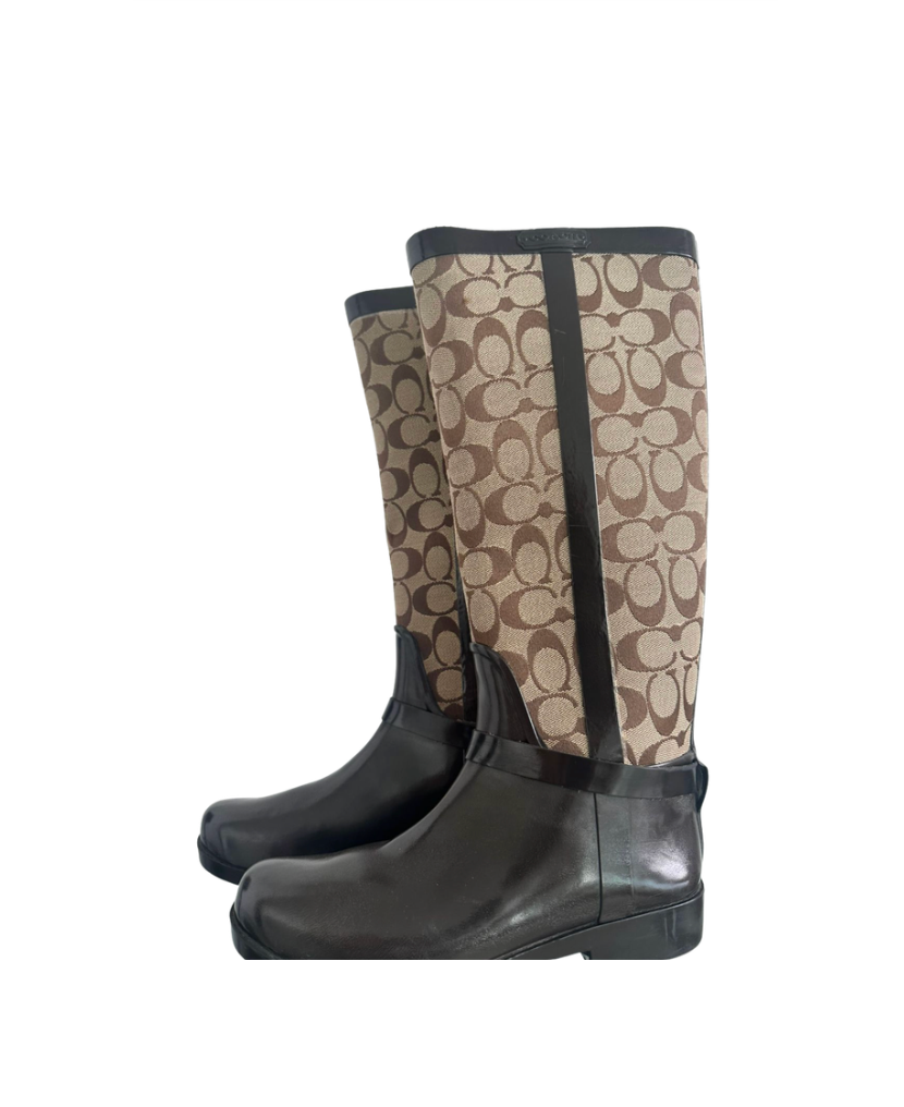 Botas Coach Signature Canvas Riding